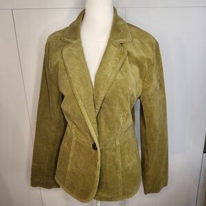 Stylish Olive Corduroy Blazer